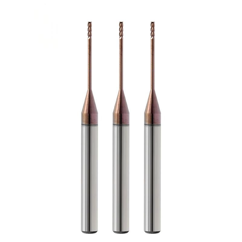 2-Flute Coated Solid Carbide Micro End Mill Ø0.2–0.9 mm for Precision Milling 3