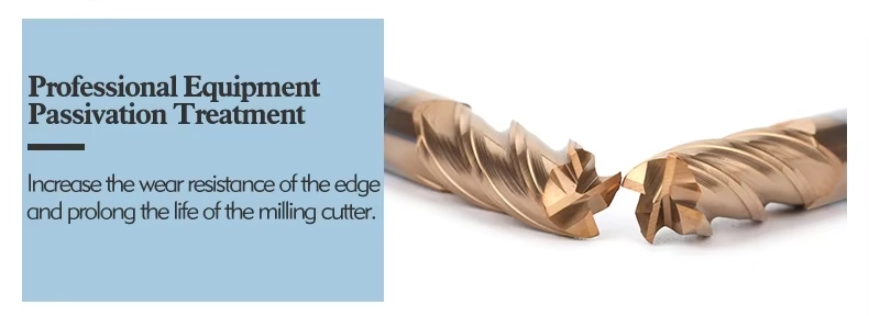 HRC55 corner radius end mill product configuration detail