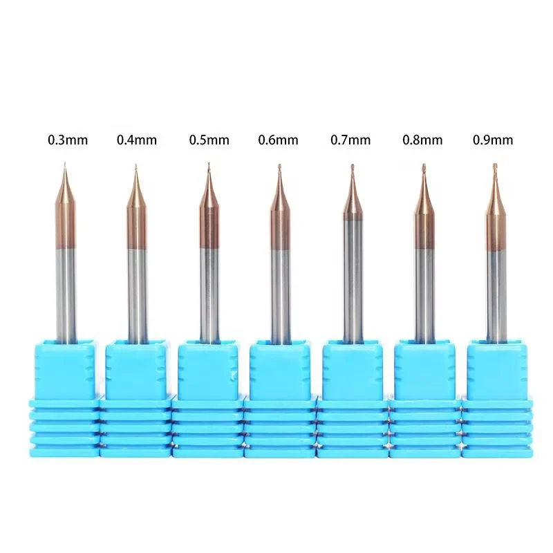 Micro ball nose end mill cutting-edge detail