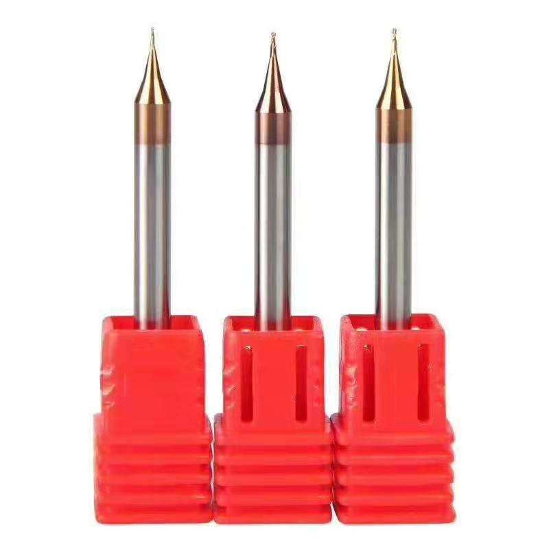 2-Flute Coated Solid Carbide Micro End Mill Ø0.2–0.9 mm for Precision Milling