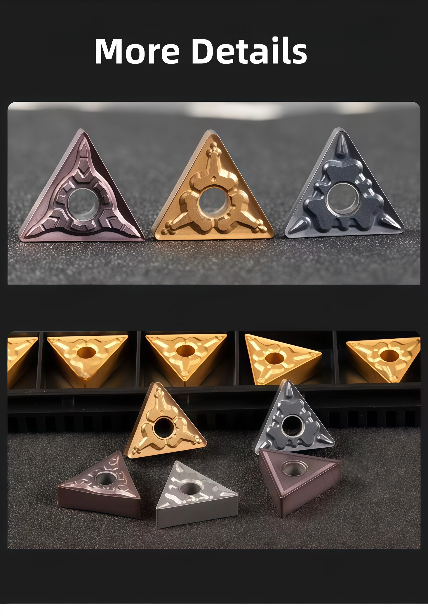 TNMG carbide insert chipbreaker and workpiece material selection chart