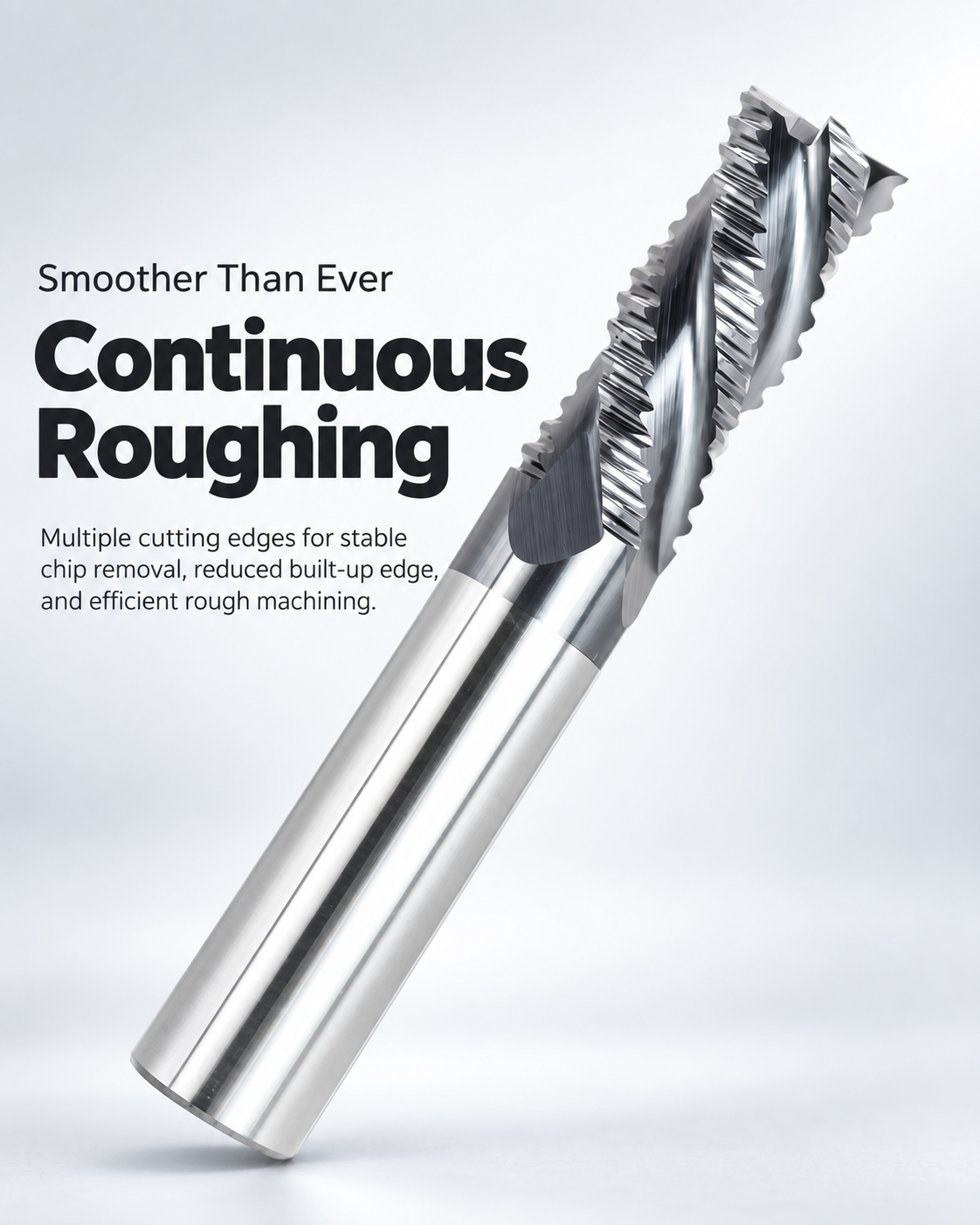 HRC45 four-flute solid carbide roughing end mill product details