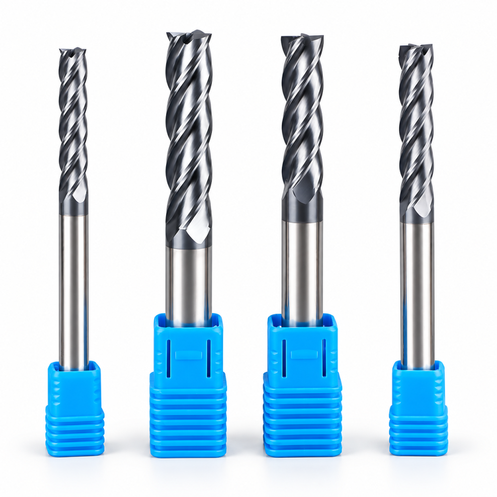 HRC45 square and corner radius end mills for steel series HRC45 square and corner radius end mills for steel series