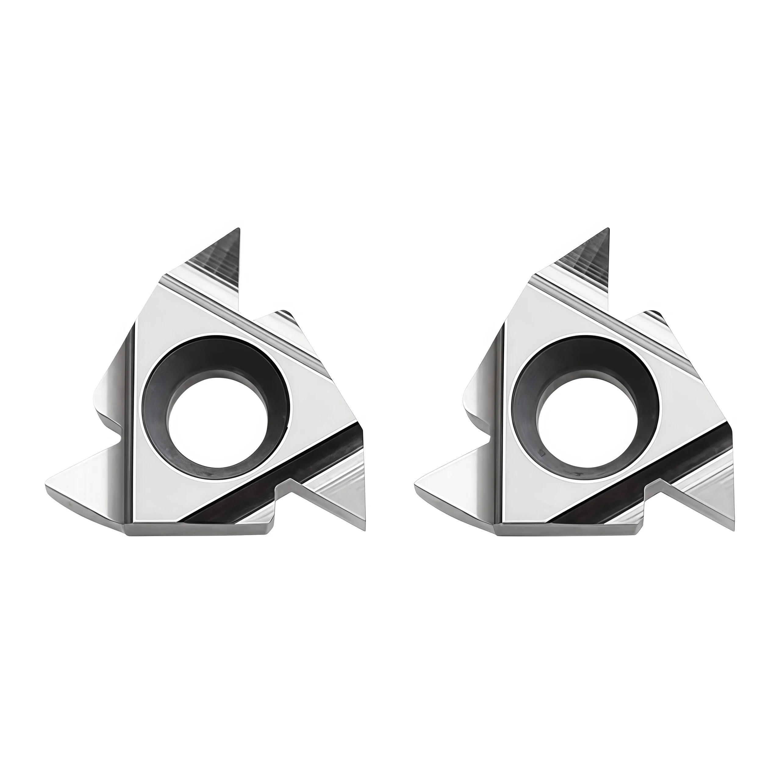 60度55度铝用螺纹刀片16ERIR 11IR0806内外螺纹刀片 5 5 Carbide threading insert cutting edge for aluminum