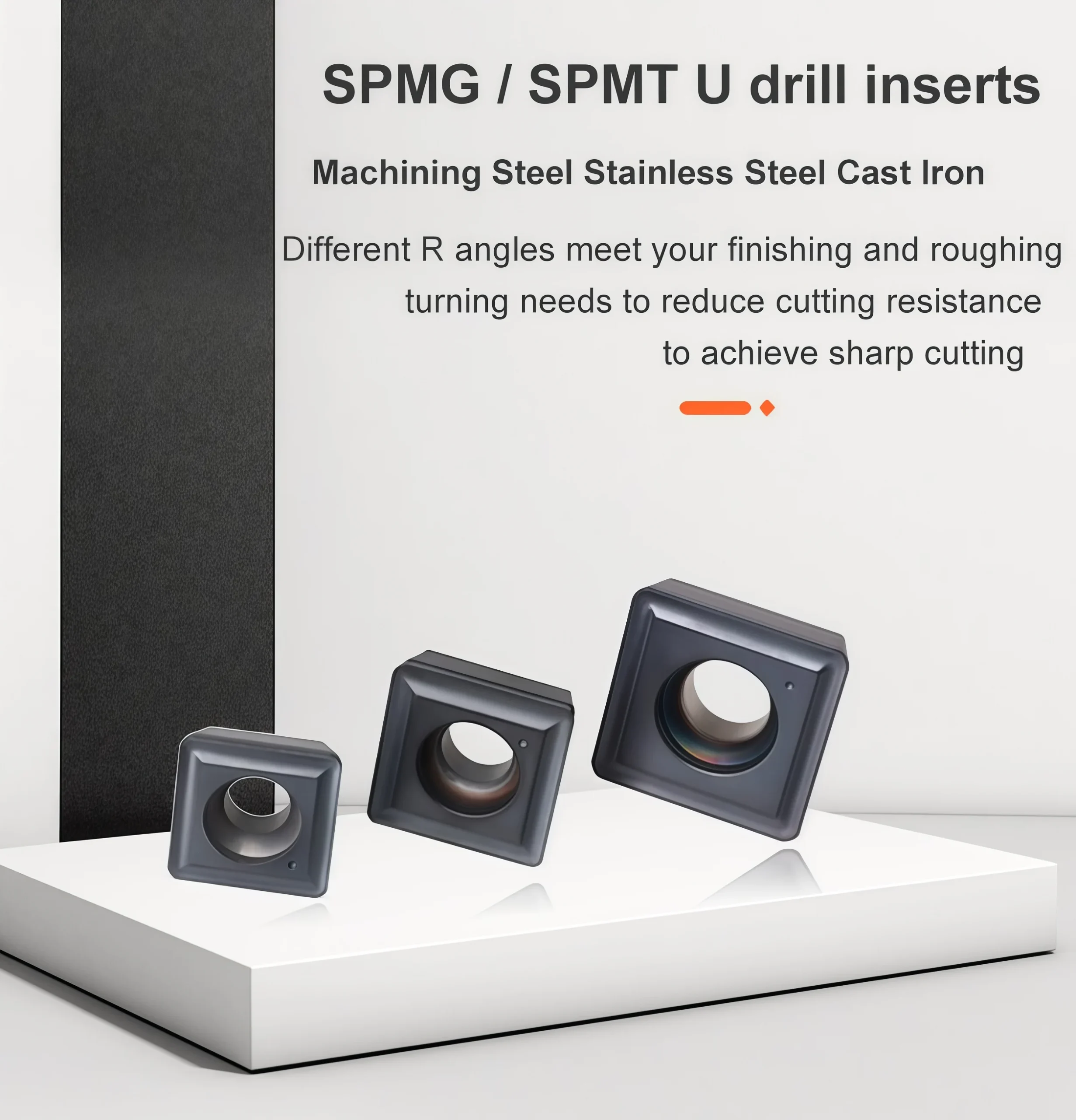 SPMG/SPGT/SPMT Carbide Inserts for Indexable U-Drills 7