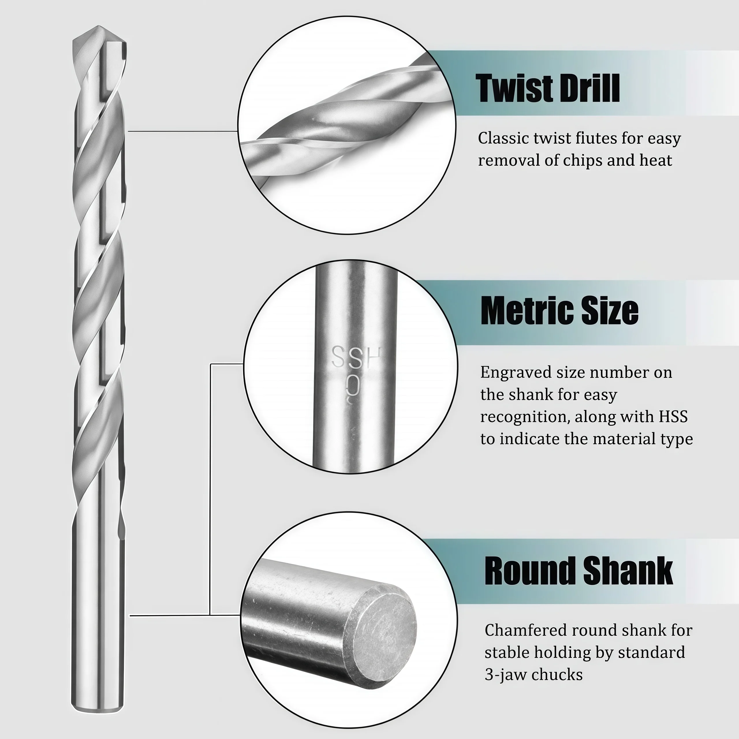 Coated HSS twist drill product detail