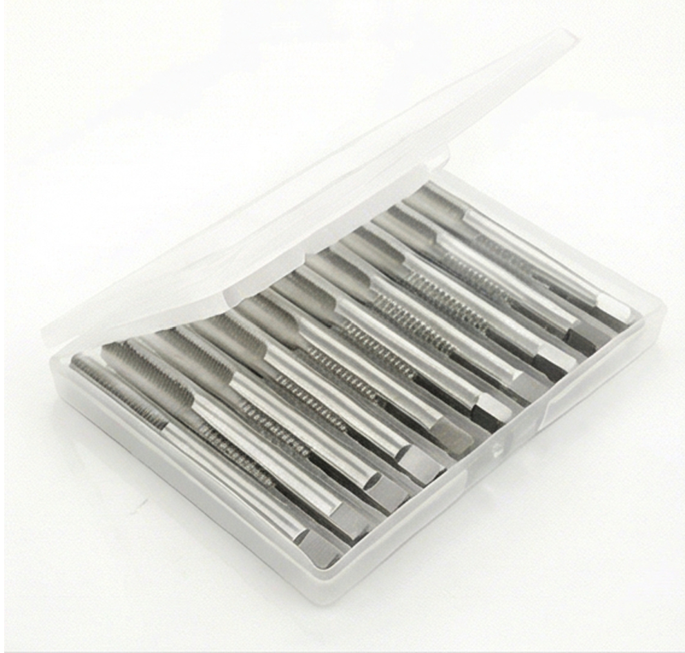 HSS Straight Flute Machine Taps with plastic 9 HSS Straight Flute Machine Taps with plastic box