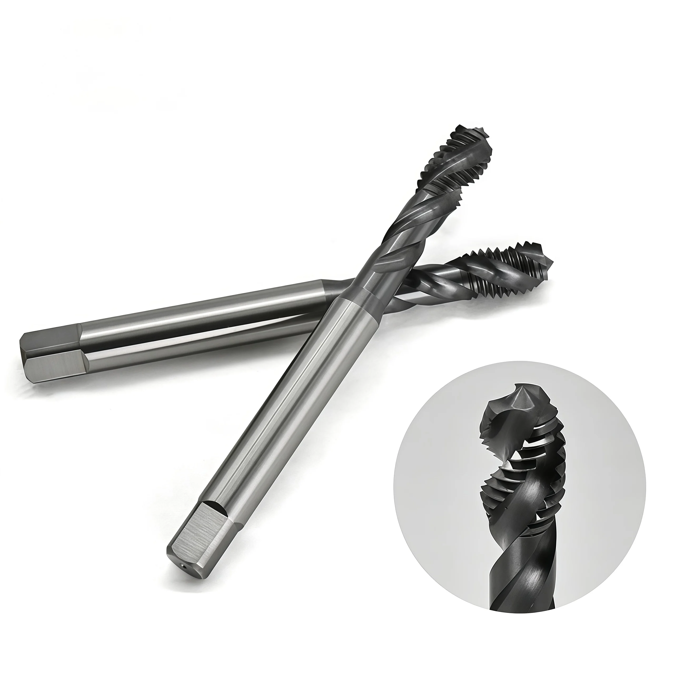 Warriors Bit M2 M3 M4 M5 M6 M8 M10 CNC Machine Tools4 副本 9 TiCN HSS-E spiral flute tap details