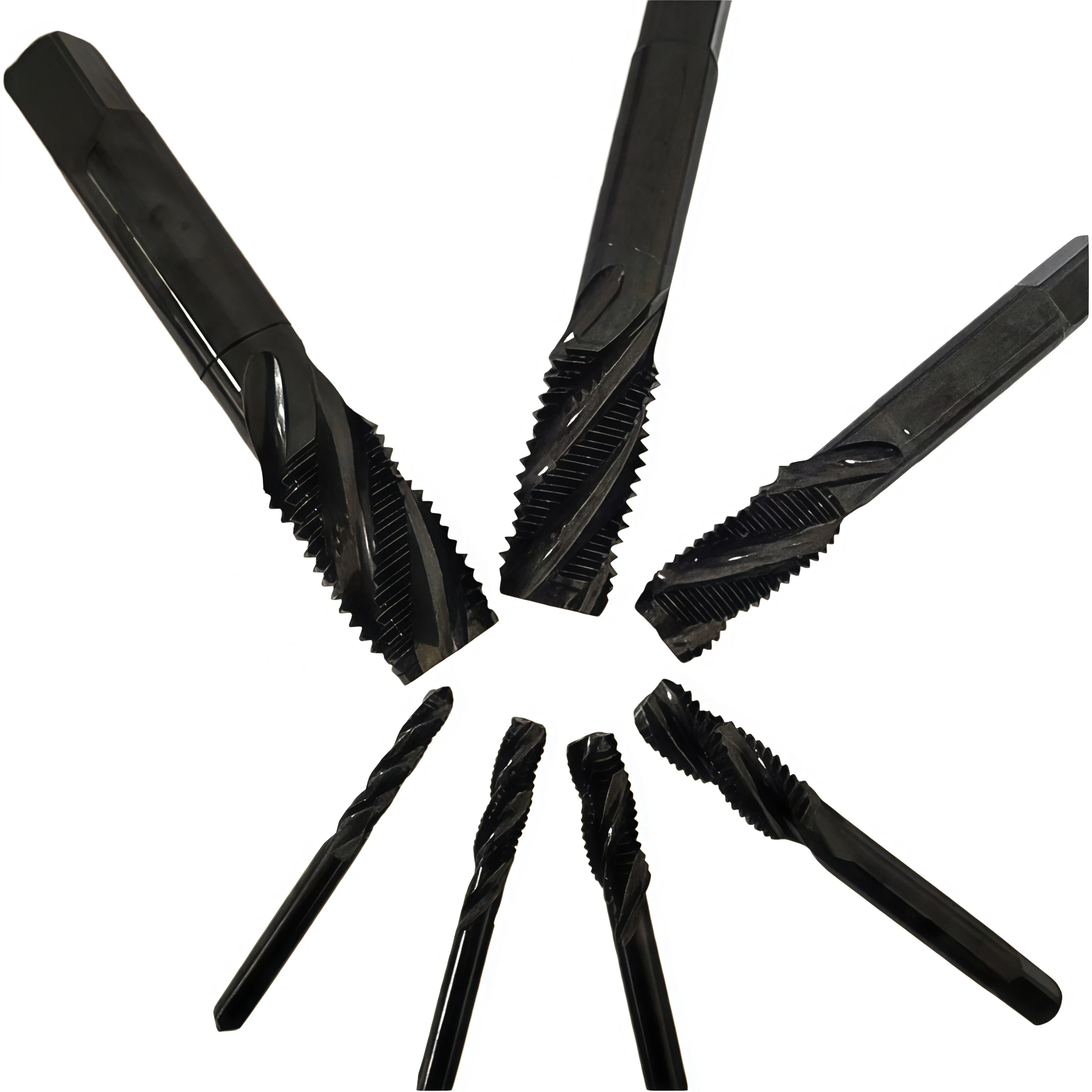 Nitrided HSS Spiral Flute Taps – M2–M24 for Blind Holes 5