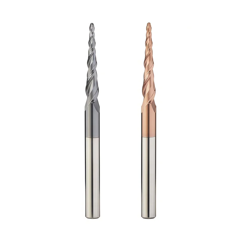 55-Degree Tungsten Steel Alloy Tapered Ball End Mill