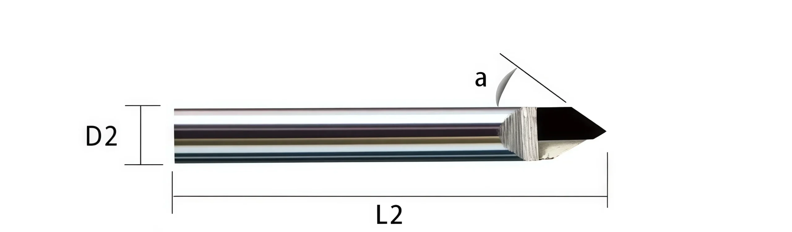 PCD combination end mill milling and chamfering geometry