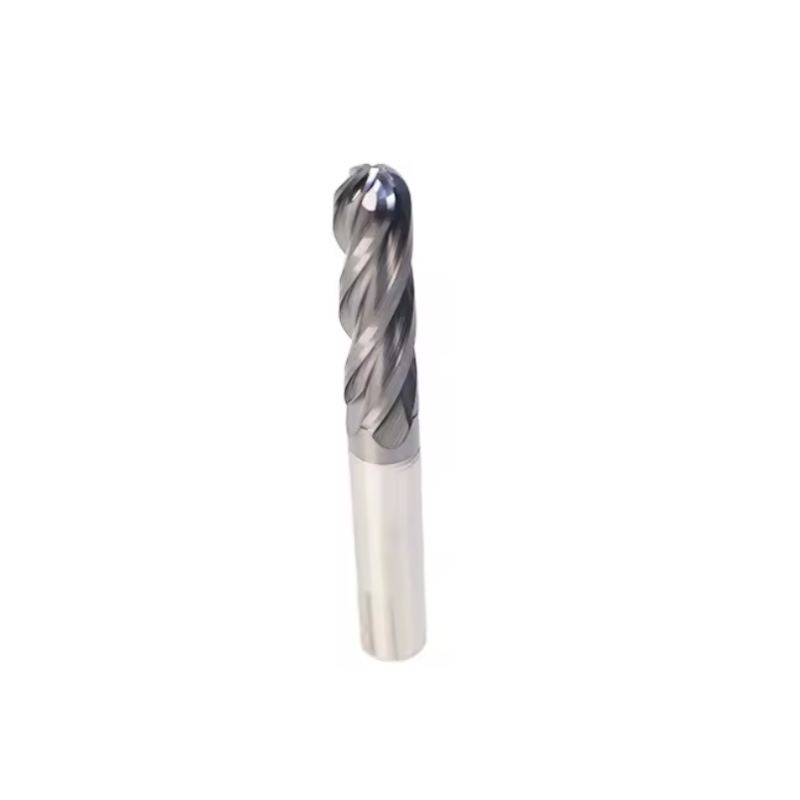 HRC45 4-Flute Solid Carbide Ball Nose End Mill for Steel