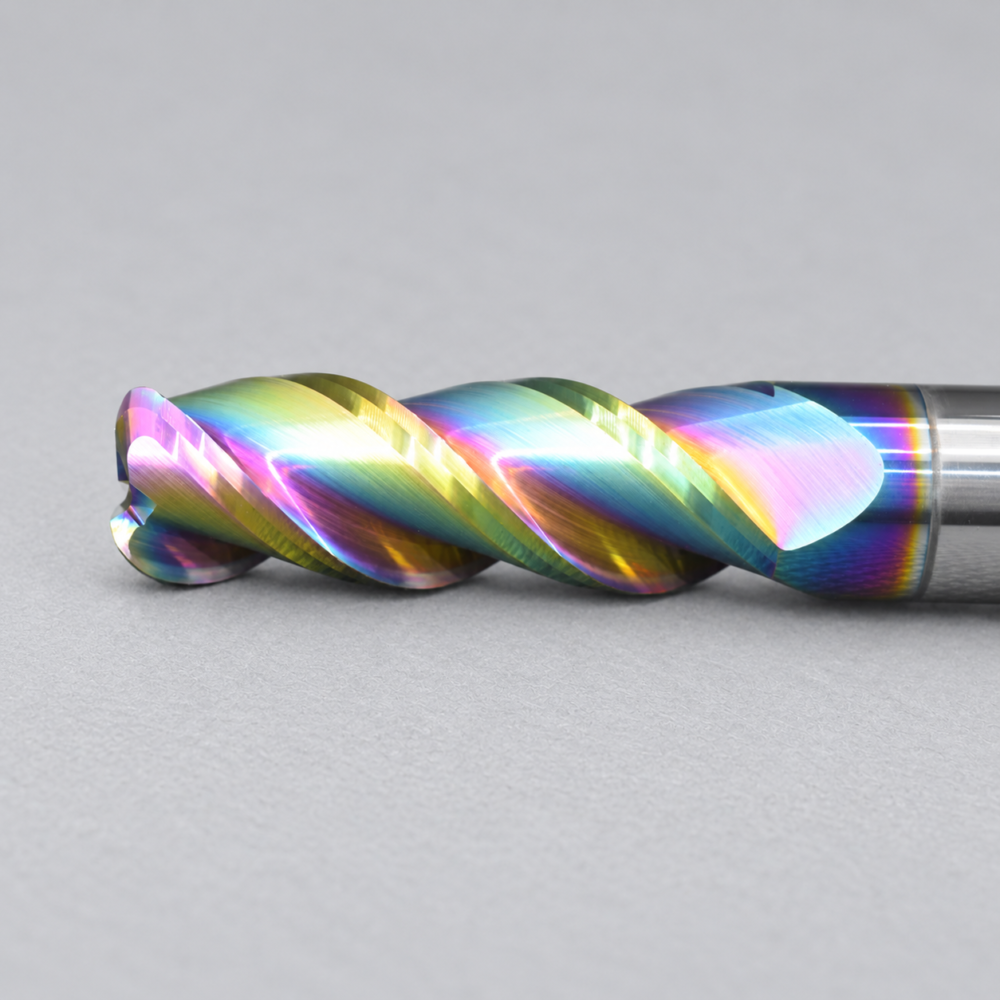 DLC coated corner radius end mill for aluminum DLC coated corner radius end mill for aluminum