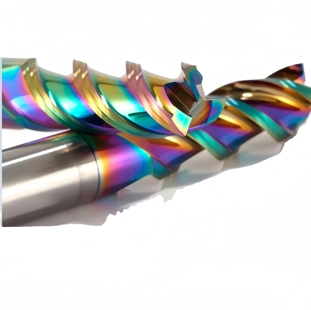 Dlc-coated 3 Flute square metric end mill for aluminum hy cutting tools Dlc-coated 3 Flute square metric end mill for aluminum hy cutting tools