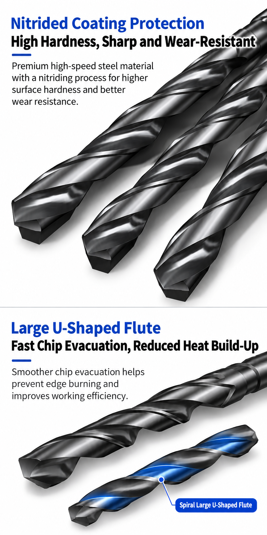 Extra Long HSS Morse Taper Shank Drills advantages1