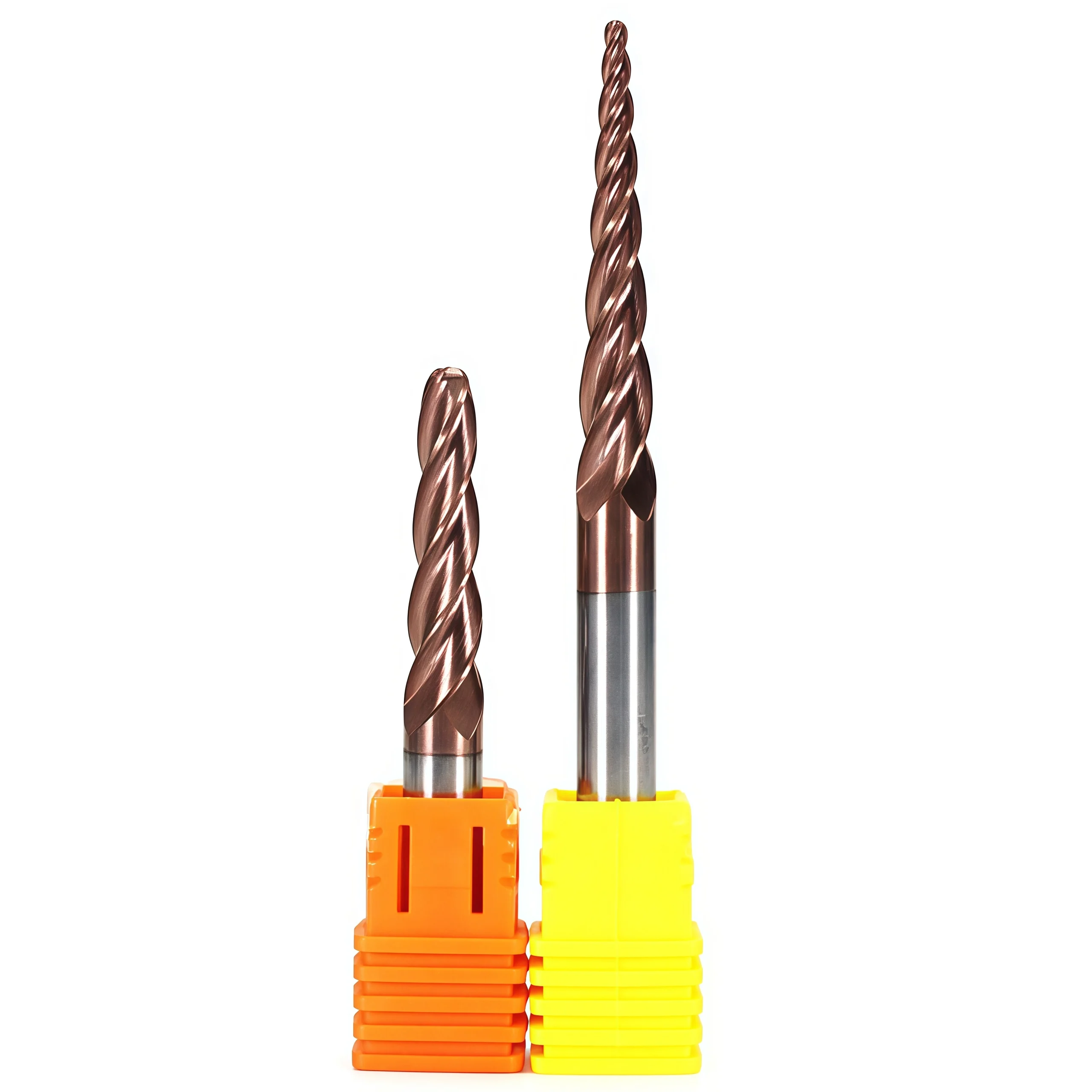 HRC55 Solid Carbide Taper Ball Nose End Mill 3 副本 1 6 mm solid carbide tapered ball nose end mill detail