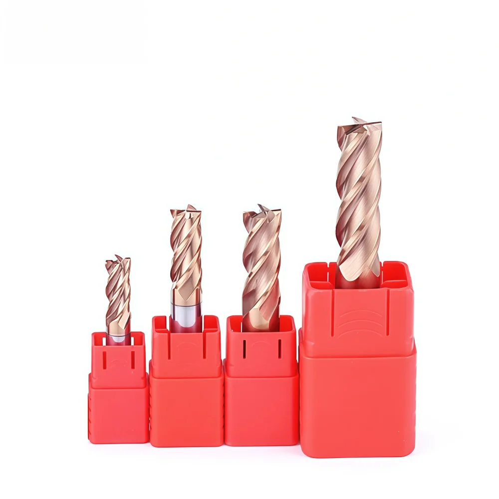 Inch Size 4 Flutes Square End Mills HRC55 (5)_副本