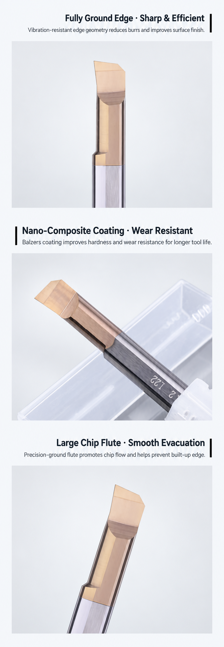 MNR Series Solid Carbide Micro Internal Grooving and Boring Bar product advantages 3 MNR Series Solid Carbide Micro Internal Grooving and Boring Bar product advantages