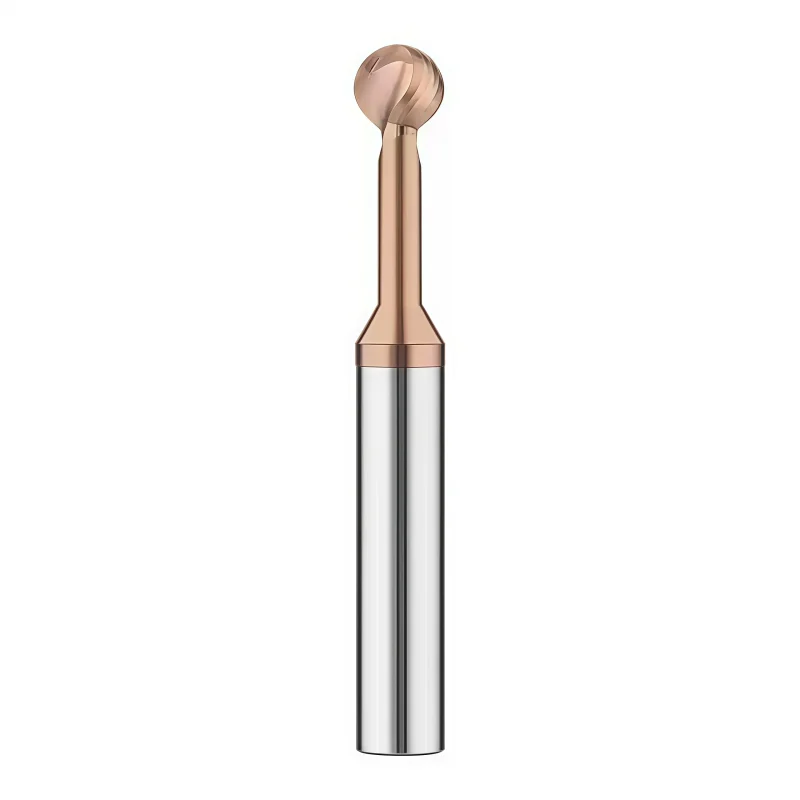 Solid Carbide Lollipop Ball Nose End Mill R1–R10 for T-Slot Milling