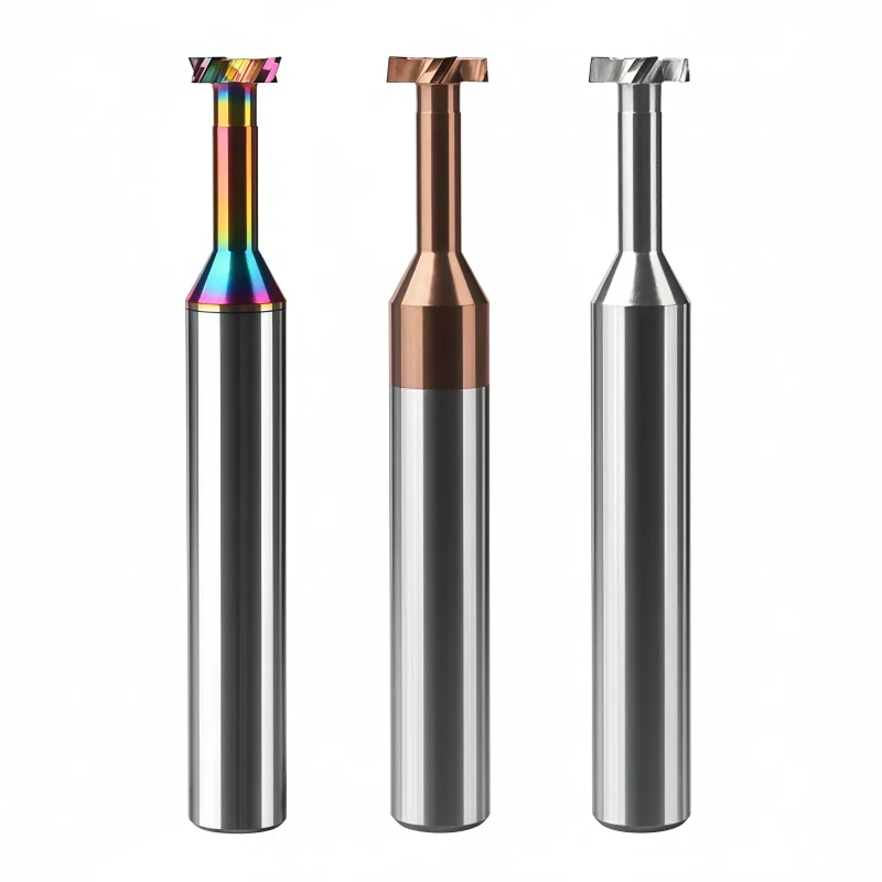 TiCN-Coated Solid Carbide T-Slot Cutter for Machine Table and Fixture Slotting