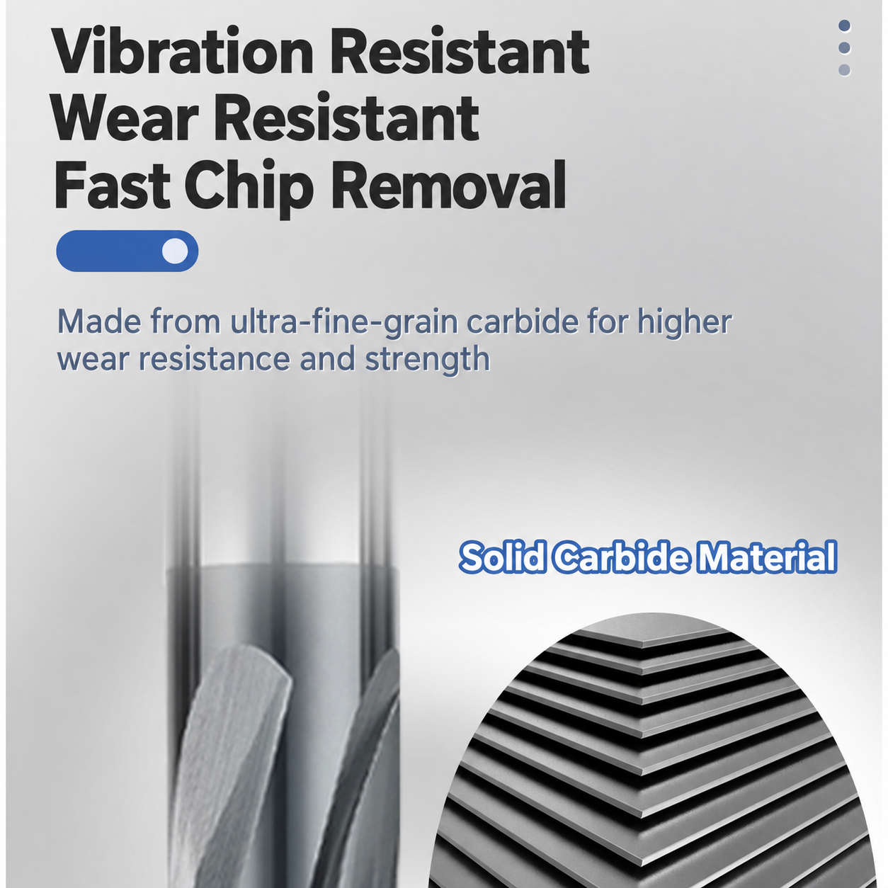 chip resist full profile thread end mill 5 Solid carbide material and wear-resistant full-profile thread mill