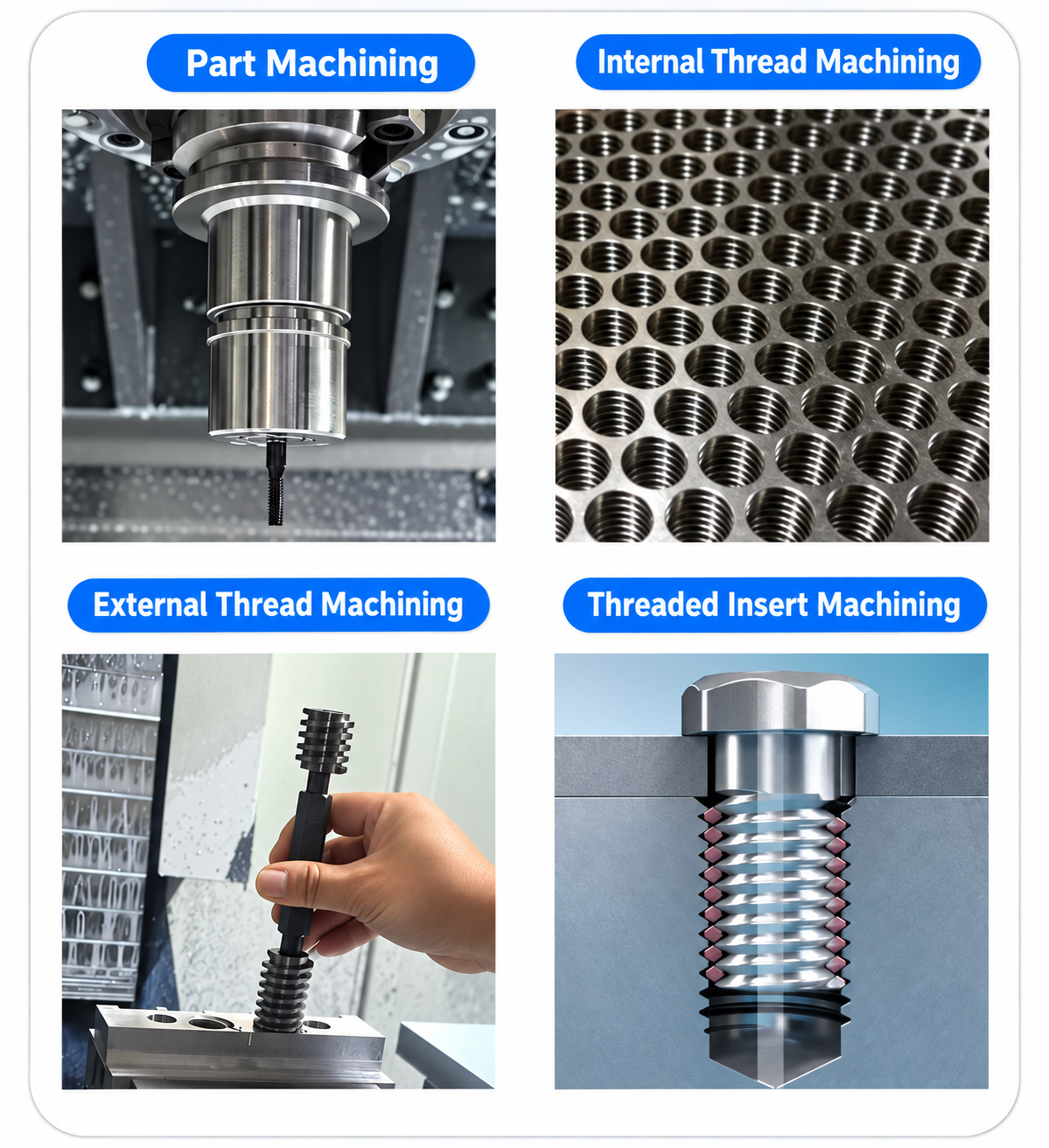 solid carbide thread mill for aluminum application option