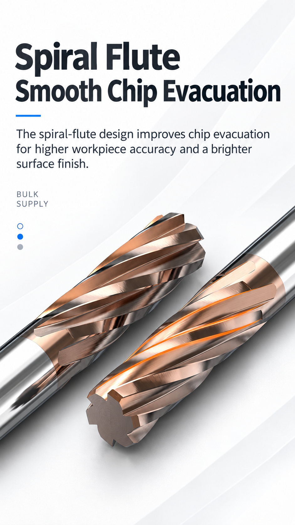 sprial flute smooth evacuation solid carbide reamer detail2