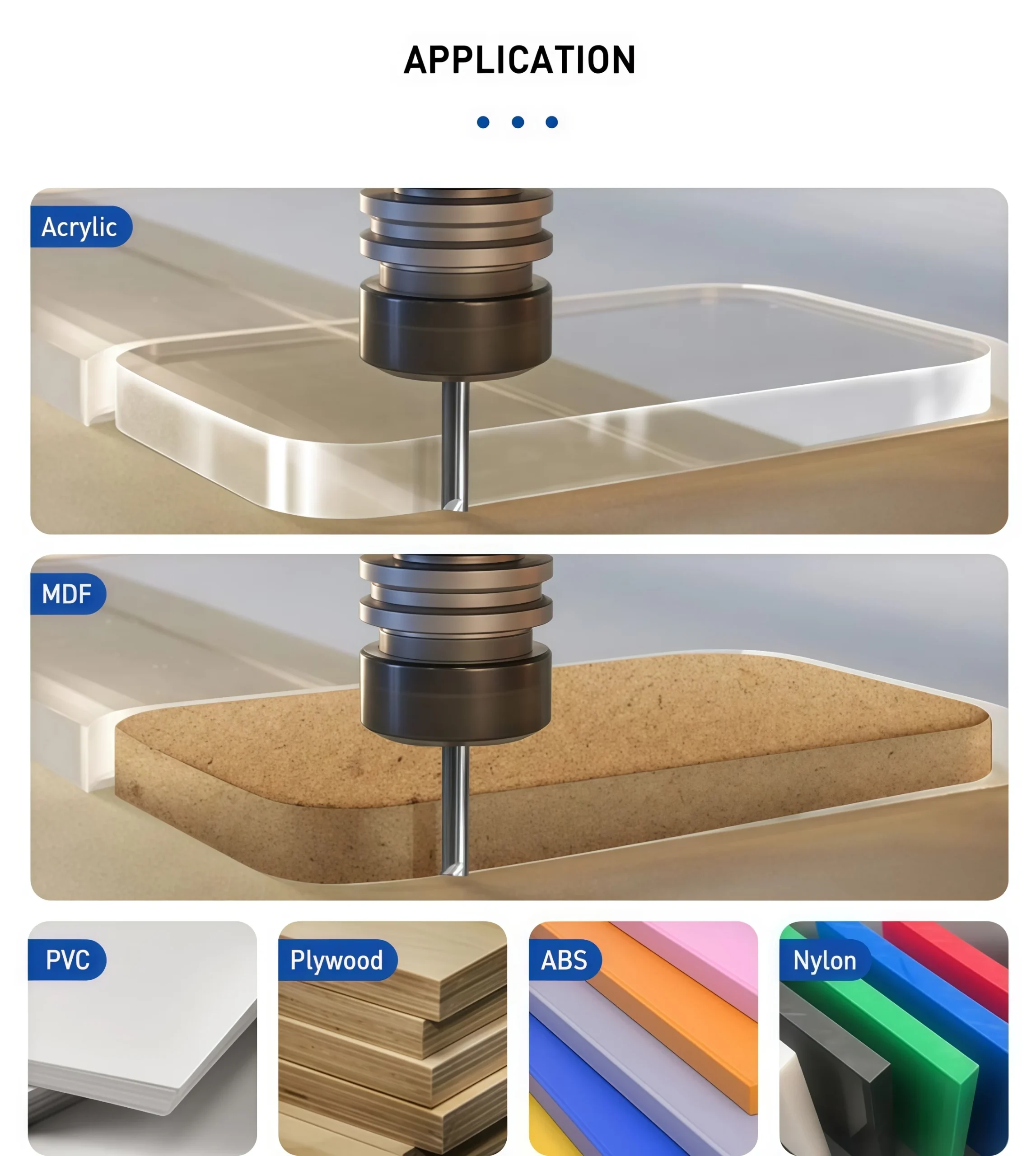 主 CNC Wood Router Bits 8mm CNC Endmill 3 副本 scaled 5 8 mm 2-Flute Solid Carbide Straight Router Bit for CNC Wood Cutting 5