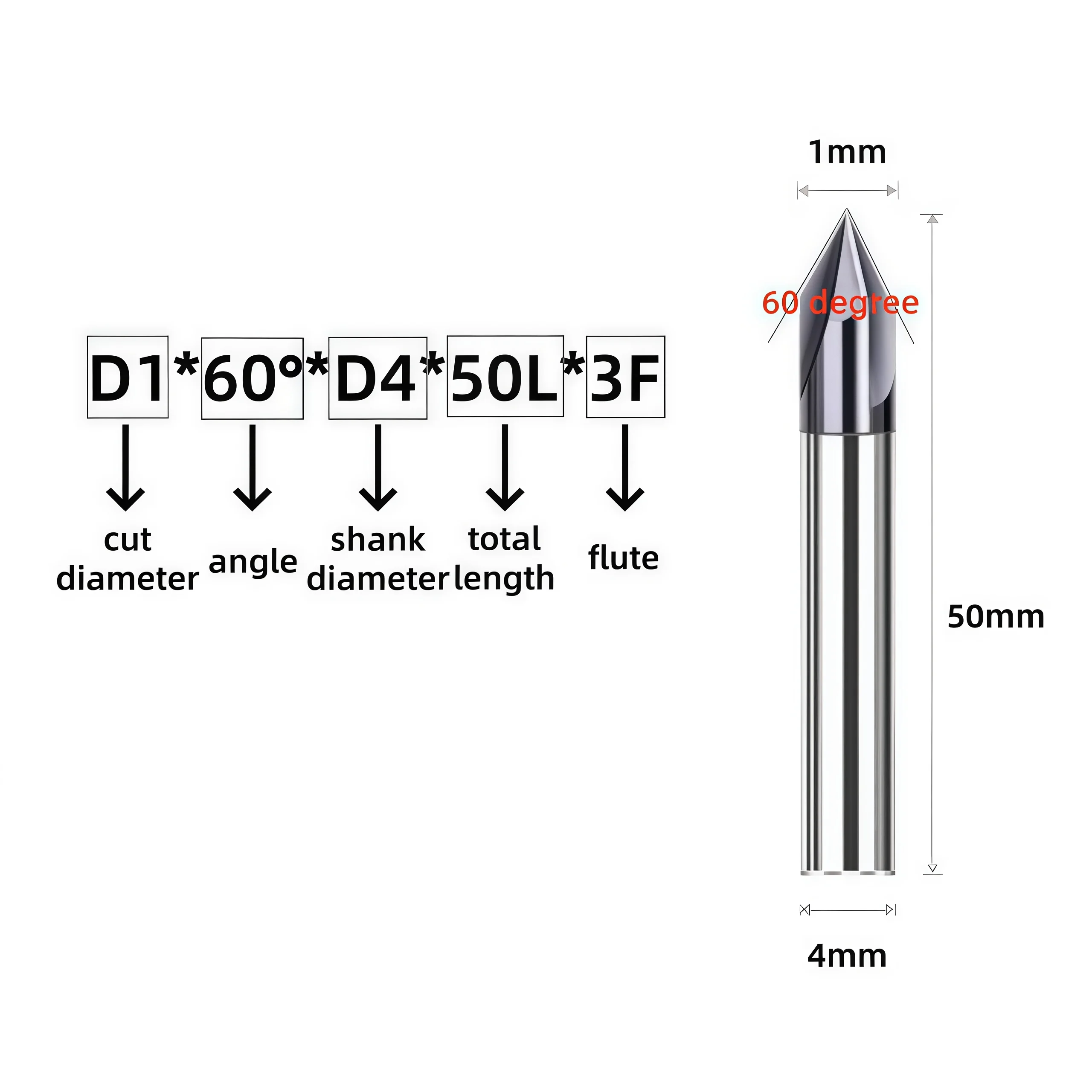 主 Chamfer Milling Cutter 9060120 Degree 2 副本 1 TiCN-coated solid carbide centering and chamfer mill 60 90 120 degree