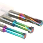 DLC coated thread end mills for aluminum 3pcs