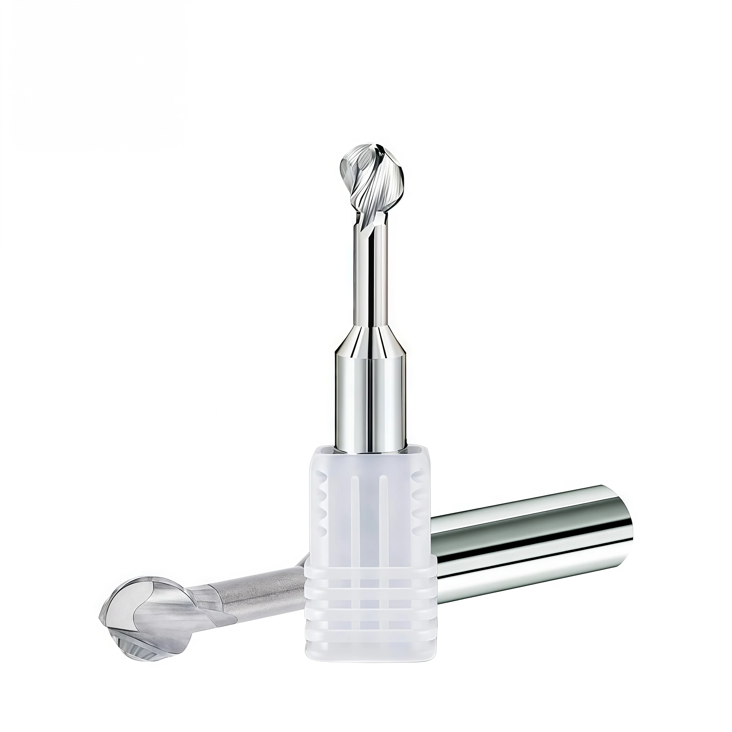 主 Customized Single Flute Tungsten Carbide Ball Head 11 副本 11 Solid Carbide Lollipop Ball Nose End Mill for Undercutting and Deburring 3
