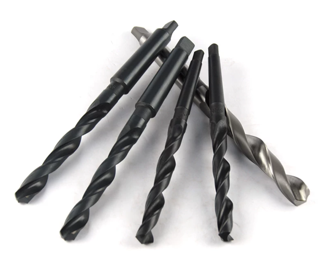Extra Long HSS Morse Taper Shank Drills black coating