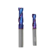 2 flute HRC65 solid carbide square end mill with blue nano coating 2pcs