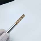 single 4 flute HRC55 solid carbide square end mill for steel machining