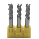 3-Flute Solid Carbide Square End Mill for Aluminum un coated hy cutting tools
