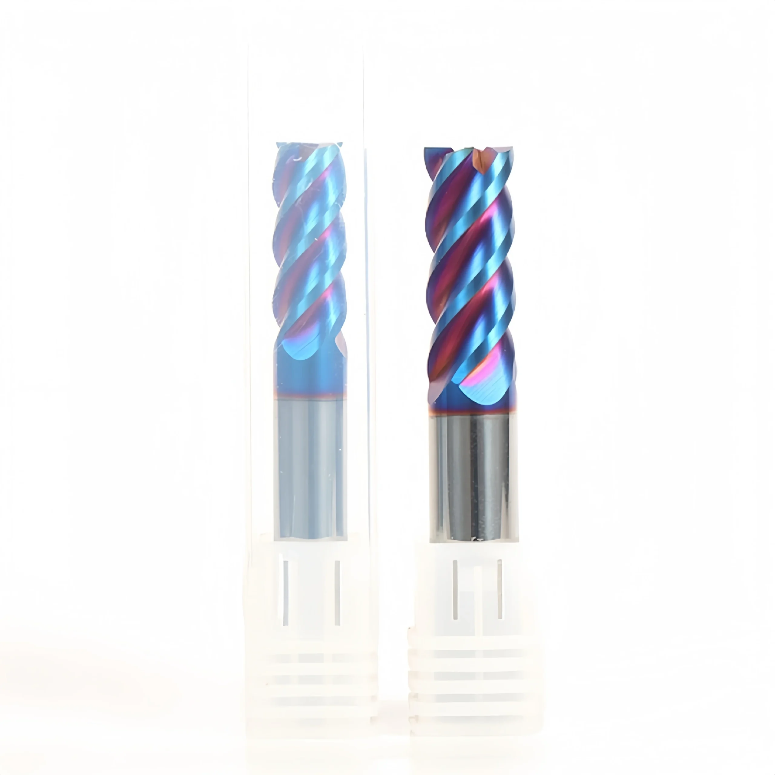 4 flutes square end mill with box package scaled 15 HRC65 four-flute square end mill and packaging