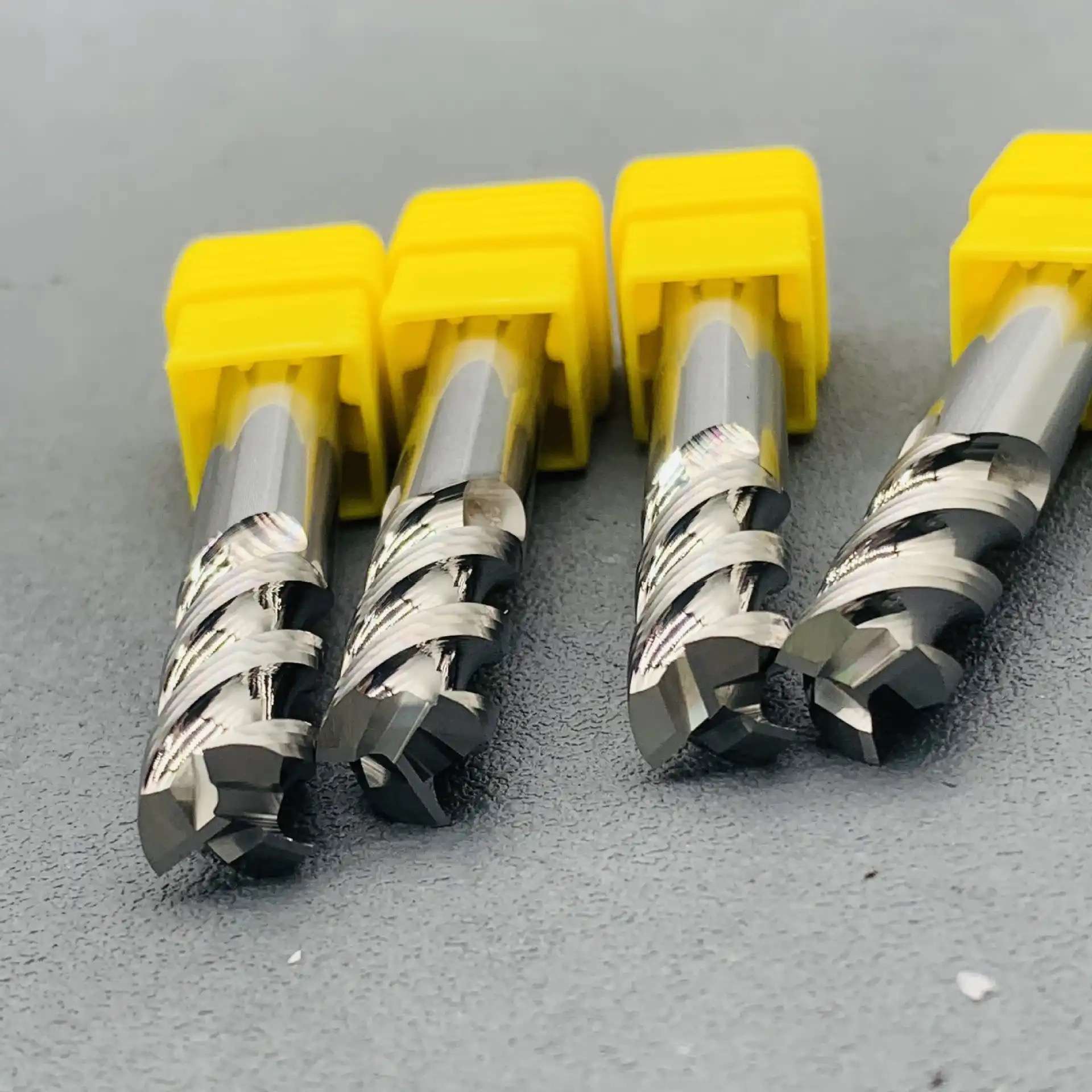 solid carbide end mill for aluminum cutting edge detail