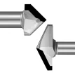 PCD V Slotting Bits for Woodworking 1
