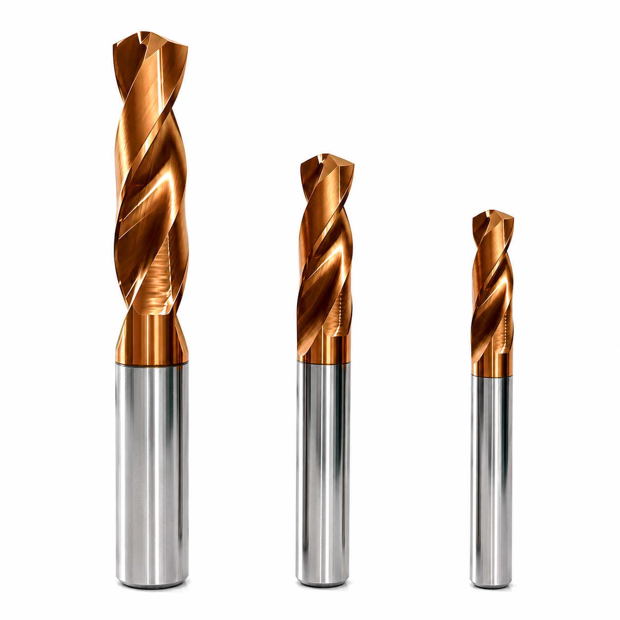 Solid Carbide Twist Drill with 140° Point Angle for Precision Metal Machining 1