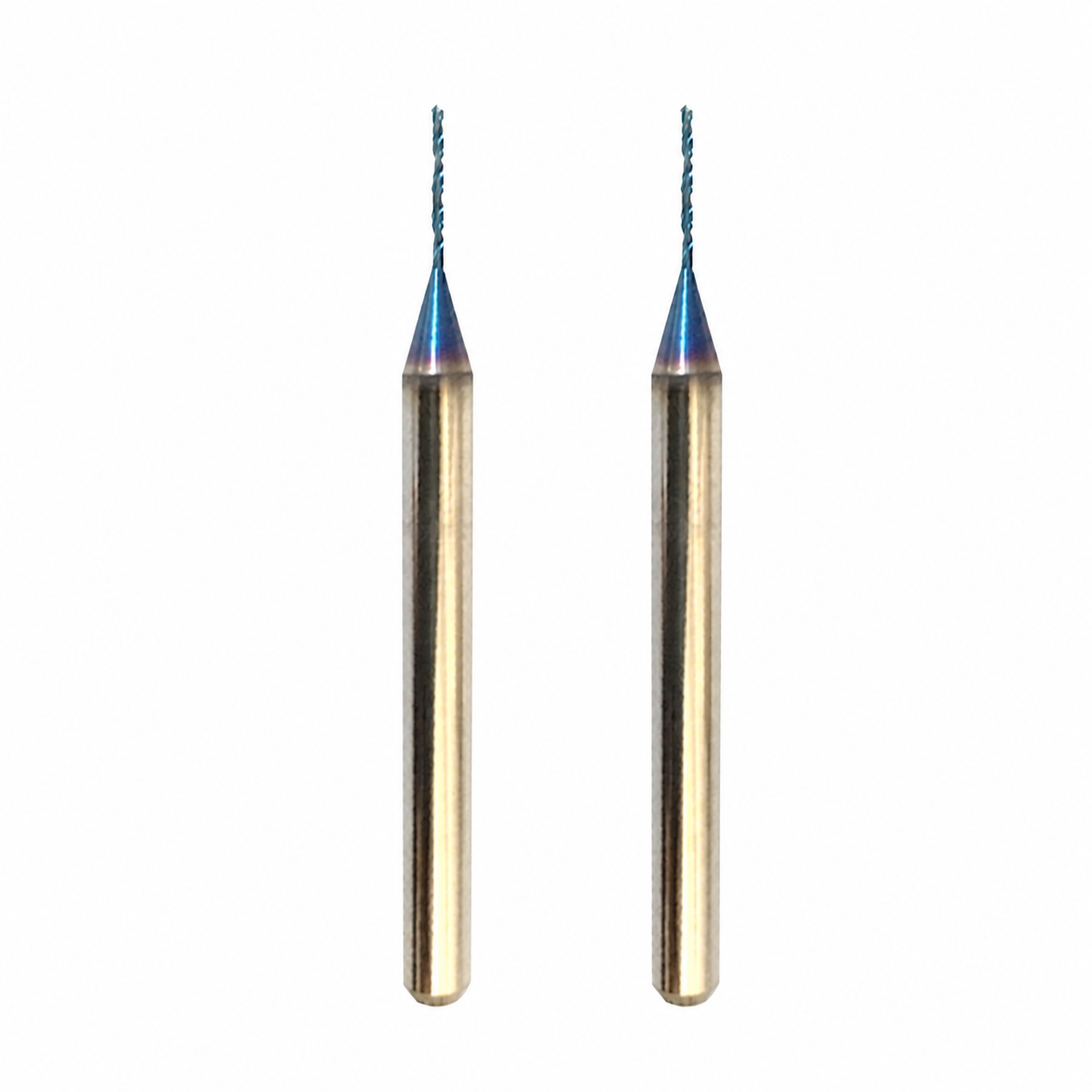 2-flute coated carbide micro drill