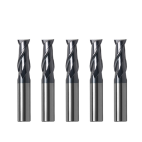 HRC55 2-flute solid carbide inch-size square end mills for steel machining