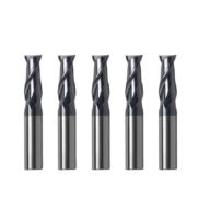 HRC55 2-flute solid carbide inch-size square end mills for steel machining