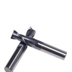 Two coated solid carbide square end mills for steel and alloy steel