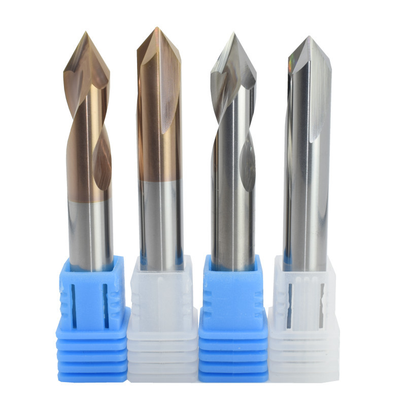 carbide spot drill for steel and aluminum
