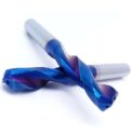 HRC65 2-Flute Through-Coolant Solid Carbide Drill hy cutting tools