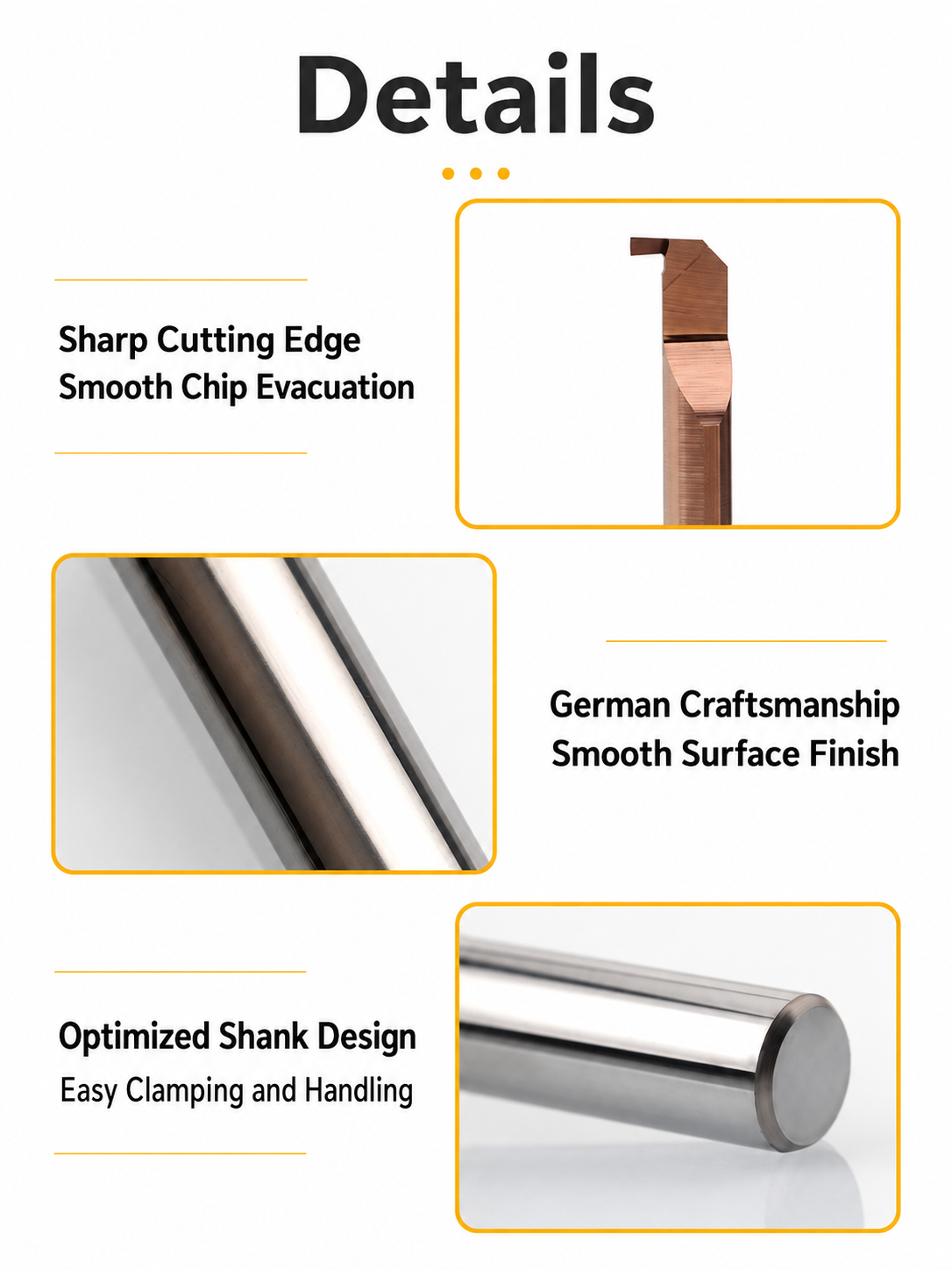 MFR grooving bars product details display 9 MFR solid carbide micro face grooving bar cutting edge and product details