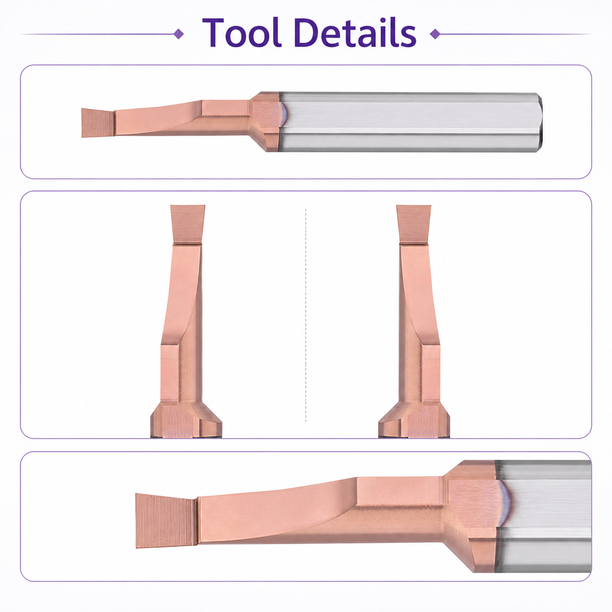 MVR Series Solid Carbide Micro Deep Face Grooving Bars tool details 11 MVR deep face grooving bar tool details and coolant holes