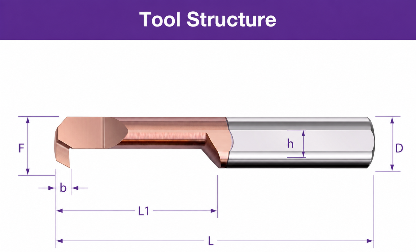 MXR Series Solid Carbide Micro Back Turning Bars for Small Bore Internal Machining 5