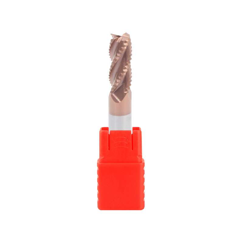 Carbide roughing end mill for steel
