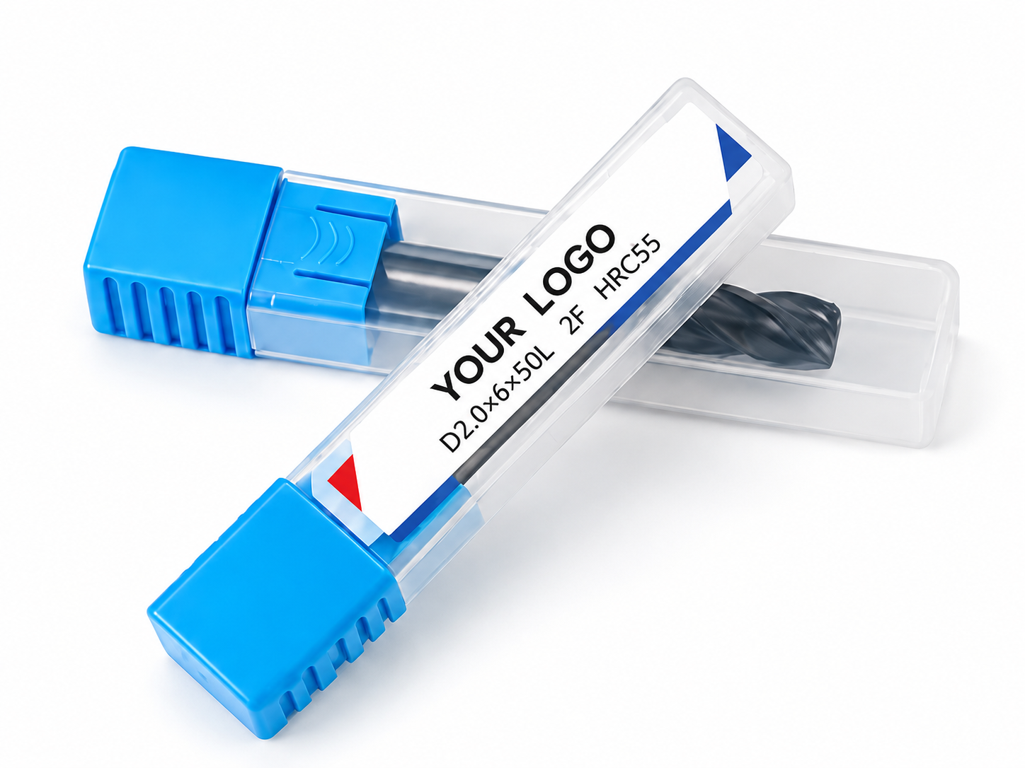 Custom private label packaging labels for cutting tools